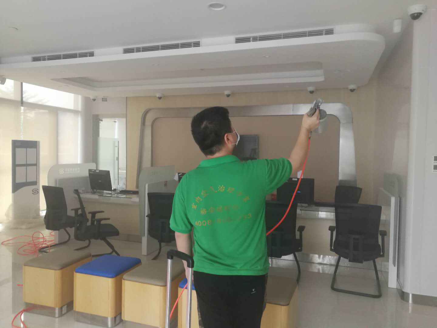 【甲醛治理】龍華新區民生上塘支行裝修污染治理案例