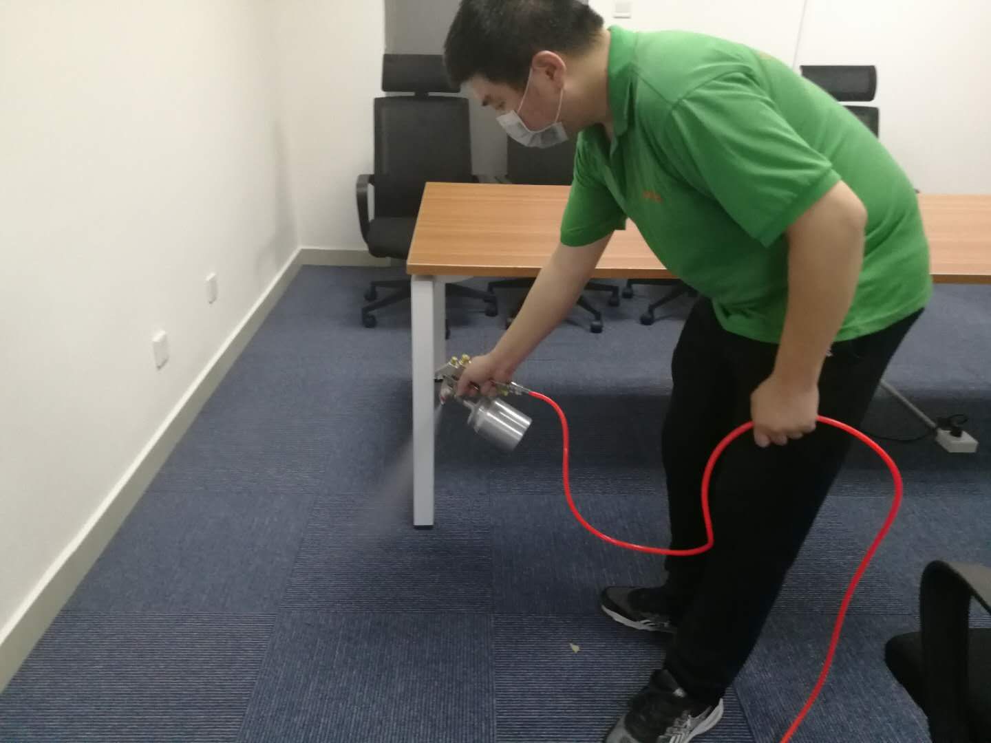 【格安瑞環保】寶安機場物流大廈A座辦公室裝修污染治理案例