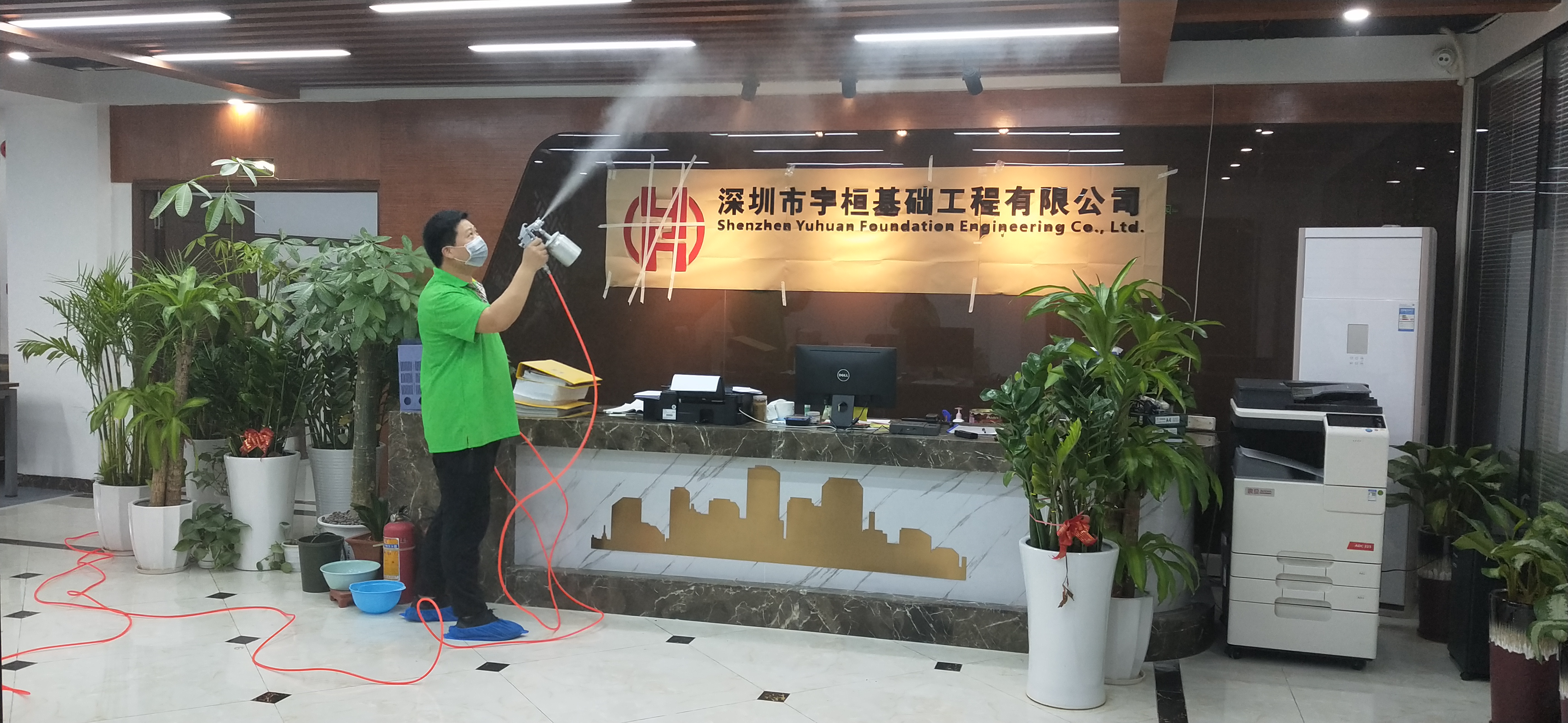 【格安瑞環(huán)保】TCL國際E城F1棟7C辦公室裝修污染治理案例