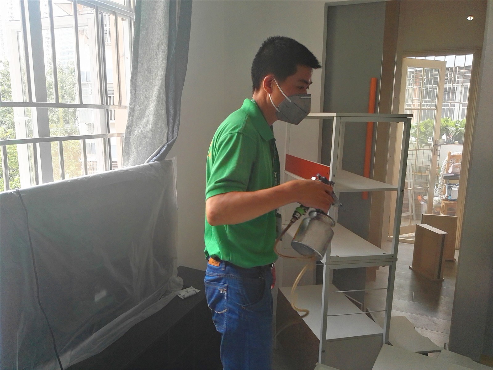 南山后海某公寓室內(nèi)甲醛治理