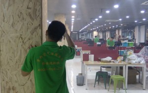 樟坑社區工作站辦公室除甲醛案例